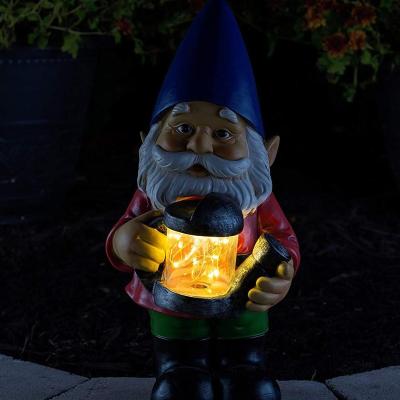 China Custom Europe Gnome LED Solar Powered Decor Outdoor Garden Light for sale