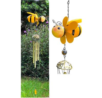 China Colorful Europe Metal Wind Chime Yard Garden Patio Lawn Window Decoration for sale