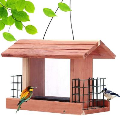 China Hot Selling Europe Decorative Wild Bird Feeders With Hanging for sale