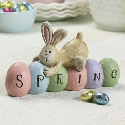 China Cheap Europe Easter Rabbit House Decoration for sale