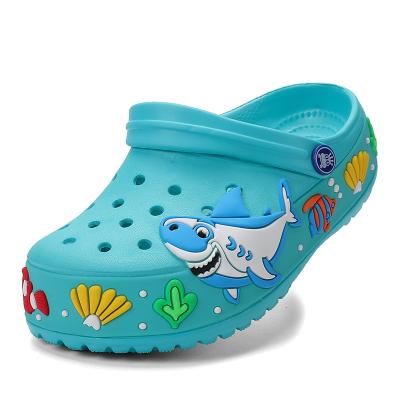 China Waterproof Comfortable PVC Printed Kids Home Slippers Shoes Indoor Anti-skid Baby Boys Kids Slippers for sale