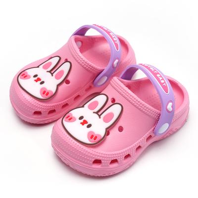 China Wholesale Summer Flat Soft Kids Beach Sandals OEM Breathable Shoes Shape Cute Boys and Girls Back Cardboard Sliders Slippers for sale