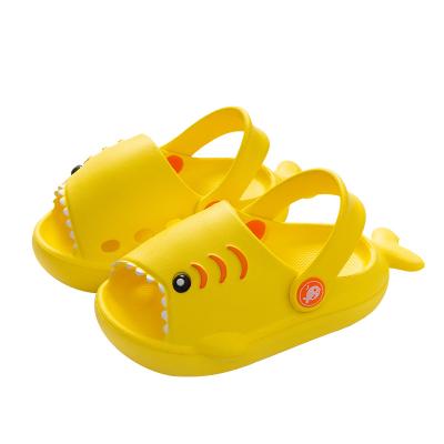 China Other Children's Slippers Summer Boys and Girls Cartoon Shark Beach Cute Hole Shoes Non-slip Soft Bottom Sandals and Slippers for sale