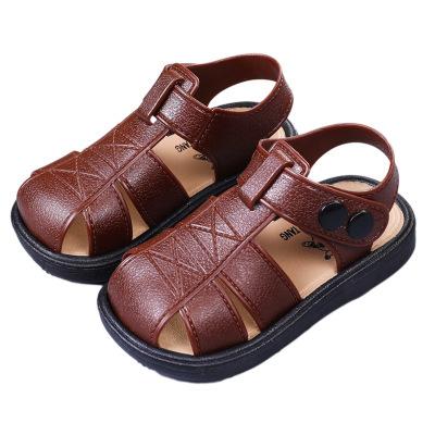 China Non-slip Baby Toddler Sandals Children's Sandals 1-4 Years Old Boys Wear-resistant Summer Toddler Shoes Children's Beach Shoes for sale