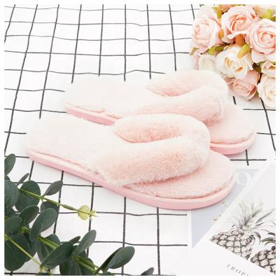 China Fashion Warmlab Trend 2021 Designer Animal Luxury Fluffy Women's Plush Slipper Flip Flop Pattern Furry Slides Furry Slides With Logo for sale