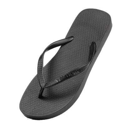 China Anti-smell Wear Couples Solid Color Flip Flops Ladies Sandals And Slippers Summer External Non-slip Tide for sale