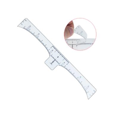 China 50Pcs Disposable Eyebrow Ruler For Permanent Measurement Mark Tattoo Eyebrow Makeup Tattoo Accessories for sale