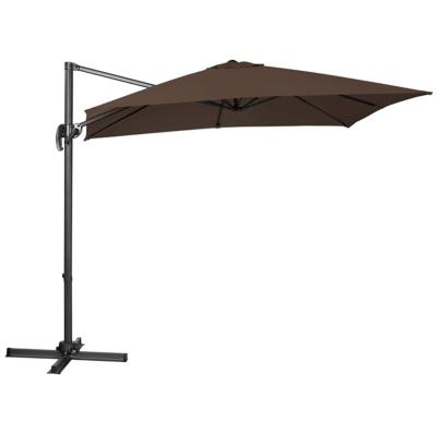 China Modern Mini Square Shape Foldable Roma Garden Parasols Cafe Umbrellas Bali Sunshade For Cafe for sale