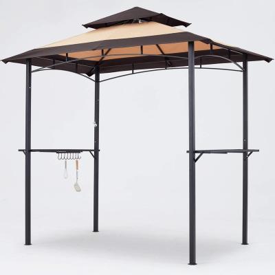 China Outdoor Polyester Patio Gazebo Garden Metal Grill BBQ Gazebo Tent Patio Gazebo for sale