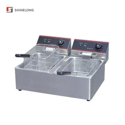 China Hotels Commercial Fast Food Cooking Equipment Electric Automatic Fish Chicken Fryer for sale