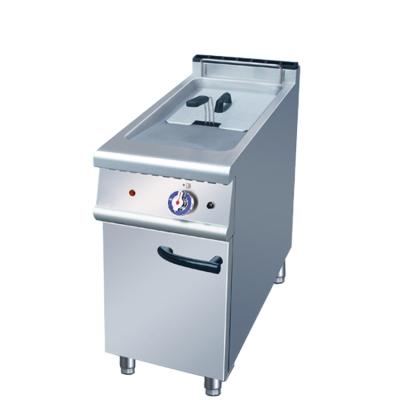 China Manufacturer Supplier Hotels 900 Series Electric / Gas Single Basket Mini Fryer With Cabinet for sale