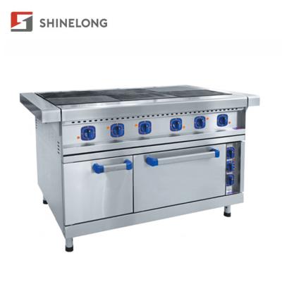 China Multifunctional Stainless Steel 900 Series For Restaurant 6 Hot Plates Electric Cooker With Oven for sale