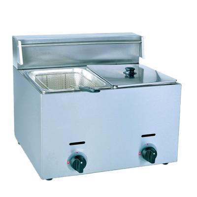 China Hot Selling Hotels Industrial Kitchen Fryer 2-Tank And Electric 2-Basket Equipments for sale