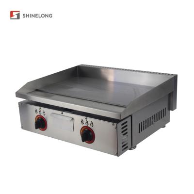 China New Design Cast Iron Gas Commercial Catering Flat Griddle For Restaurant for sale