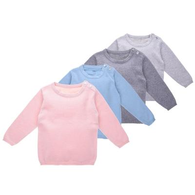 China Clearance wholesale current solid anti-pilling knit knitwear unisex baby pullover sweater for sale