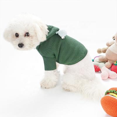 China High Quality Sustainable Fashion Santa Green Thin Small Dog Puppy Sweater Bear Dog Hoodie For Dogs for sale