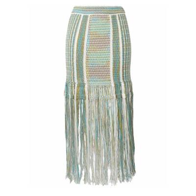 China New Style Breathable Crochet Fringed Edge Skirt For Ladies for sale