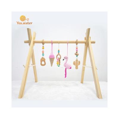 China Pine China Factory Hot Sale Baby Gym With Hanging Teether Toys for sale