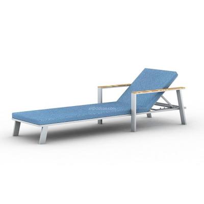 China Hot Sale Aluminum Folding Pool Bed Outdoor Furniture Beach Sun Couch Eco - Friendly for sale