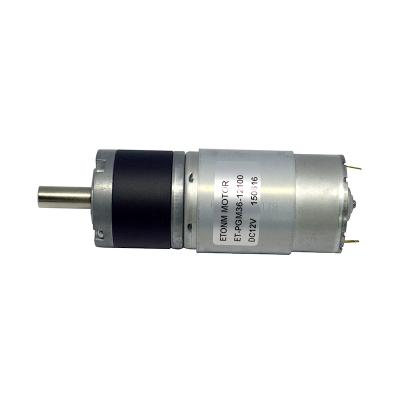 China 20kg.cm 32RPM motor etonm 36mm high torque low RPM 24v drip-proof planetary gear motor for sale