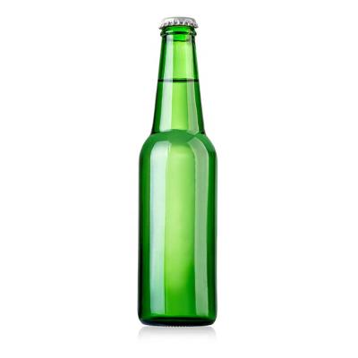 China Viable Recyclable Classic Green Color Glass Beer Bottle 250ml 275ml 330ml 500ml for sale