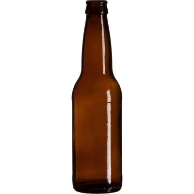 China Round 330ml 500ml 750ml 1000ml Viable Empty Amber Brown Flint Glass Beer Bottle With Swing Clip Top for sale