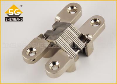 China Zinc Alloy 180 Degree Invisible American Hinge For Interior Cupboard Door for sale