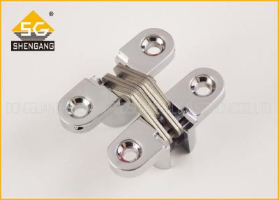 China 43*18*13mm Metal Invisible Small Concealed Hinge For Luxury Boxes Cross Hinges For Jewelry Box And Small Box for sale