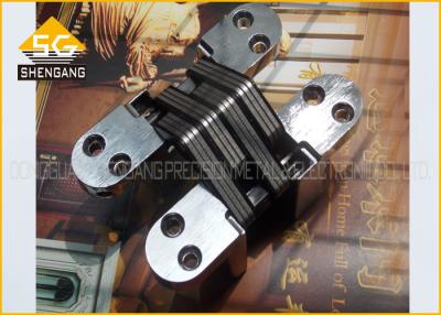 China Interior Use Zinc Plated Concealed Door Hinges 180 Degree Gemel for sale