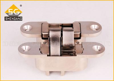 China Metal Zinc Alloy 180 Degree Adjustable Hidden Hinges For Wooden Doors for sale