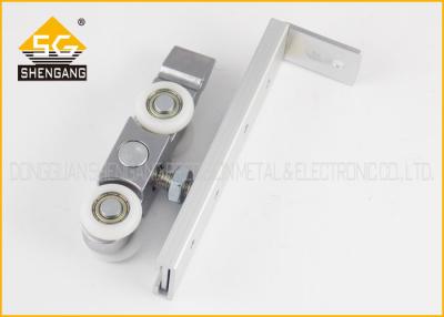 China Interior Wood Sliding Door Hardware , Zinc Alloy Sliding Door Pulley for sale