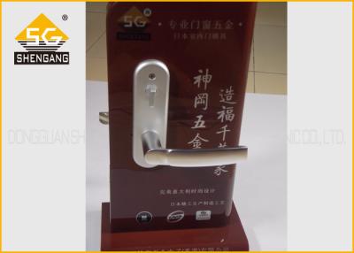 China Home Entrance Zinc Alloy Adjustable Silent Door Handle Lock Support Satin / Copper Finishing for sale