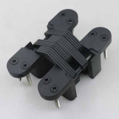 China 180 degree black concealed door hinge black soss hinge for sale