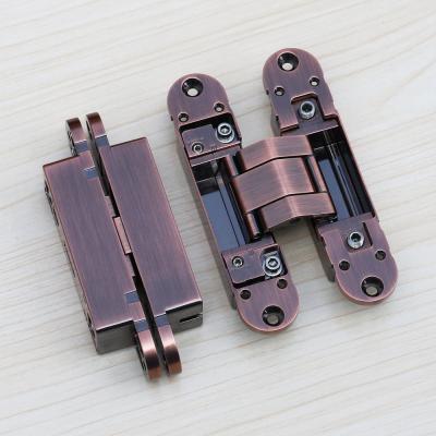 China 3d removeble hinges concealed 180 Degree 3D Adjustable Invisible Door Hinges for sale