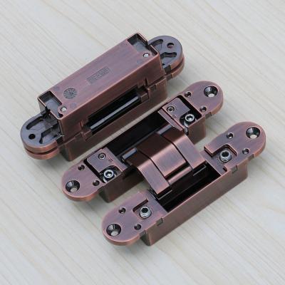 China 3d removeble hinges concealed 180 degree zinc alloy 3d adjustable hinge invisible for sale