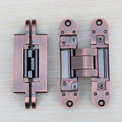 China 3d adjustable hinges concealed for interior wood door european concealed types door hinges zinc alloy hardware for sale