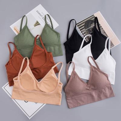 China Korea Design Big U Back Breathable Hot Selling Front V No Wire Fashion 24 Hours Wearing Bra For Women for sale