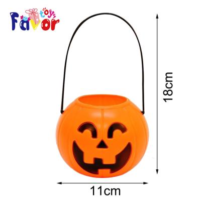 China Plastic Pumpkin Candy Basket Toy For Halloween HL223793 for sale