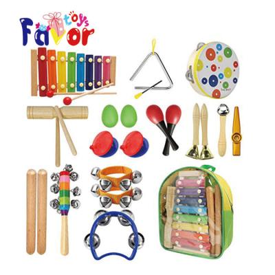 China 14 Types Orff Musical Toys 14Types Percussion Musical Instrument Educational Wooden Toy For Children for sale