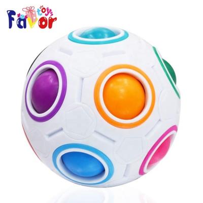 China Hot Selling Magical Moving Person Toy Stress Relief Toys Rainbow Ball Cube Ball Moving Person ABS Educational Toys 2021 for sale