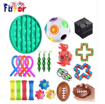 China Relieve stress funny fidgety person toys relaxing hand sensory set toys 22 pack set for adults and kids for sale