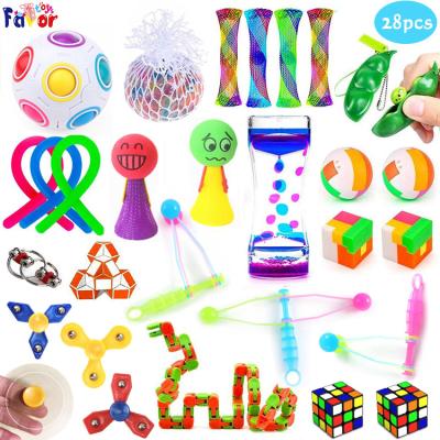 China Hand Relaxing and Anti-Anxiety Toy Conform ASTM and EN71 28Packs to Standard Sensory Fidget Toy Set For Stress Relief for sale