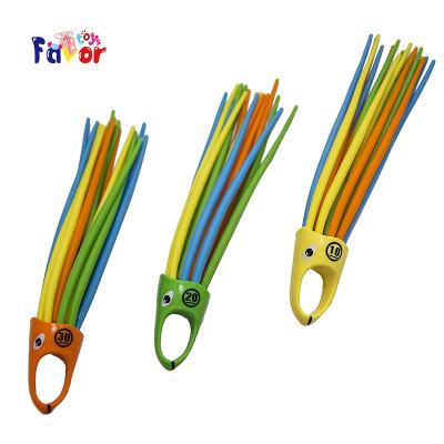 China Underwater swimming squid divers play, 3 packs, 17*3.5CM colorful for sale