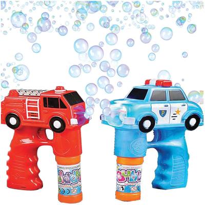 China Bubble Machine Fan Gun Fire and Police Plastic Set, Flashing Light and Shooter Sound Blasters for sale