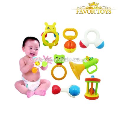 China Safety new design cheap plastic rattle 10pcs china baby toy manufacturer for sale