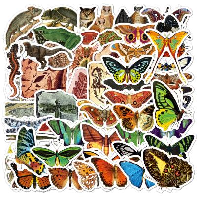 China 100 Pcs Decorative Colorful Stationery Retro Sticker Decal For Laptop Guitar Notebook Water Bottle Album Stickers Pretty for sale