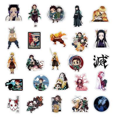 China 50 Cartoon Sticker Japanese Anime Ghost Killer Graffiti Stickers Personalized Luggage Skateboard Notebook Non-Repeat Stickers for sale