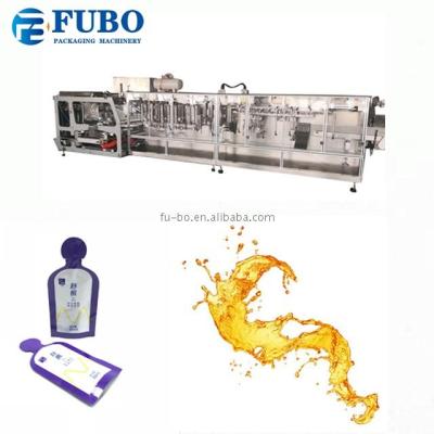 China Hign speed linear type nozzle doypack yogurt filling machine for sauce/paste/juice/milk for sale