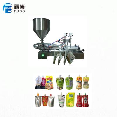 China Food Hand Feeding Pouch Spouted Standing Filling And Capping Machine for sale