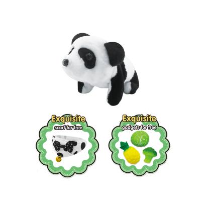 China Smart Motion Nose Carry Plush Panda Walks Shakes With Accessories Electric Animals Toys for sale